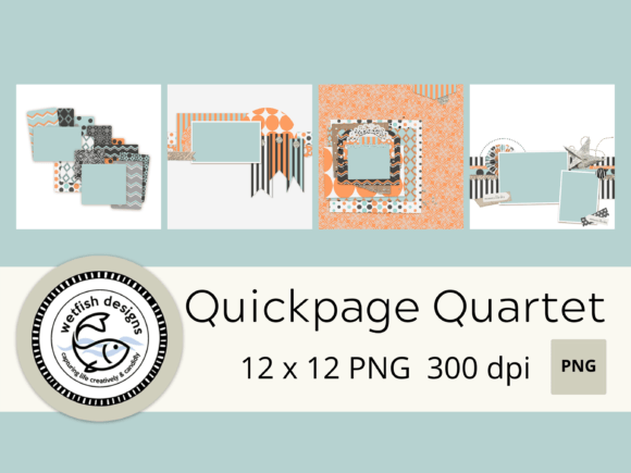 Download Digital Scrapbook Quick Page Quartet (Se - Premium Bundle