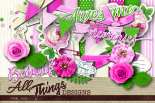 Download Coming Up Roses Digital Scrapbook Kit - Premium Resources