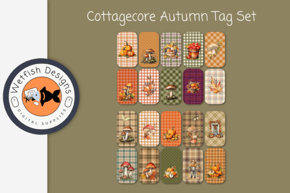 Download Cottagecore Digital Scrapbook Tags - Premium Resources