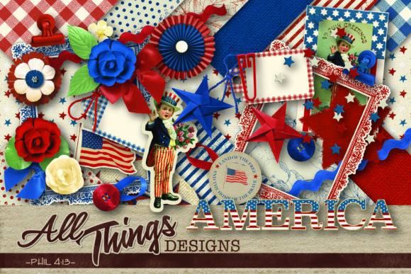 Download America Digital Scrapbook Kit - Premium Resources